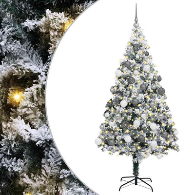 Künstlicher Weihnachtsbaum von Vidaxx mit 300 LEDs, weiß, 180 cm, PVC und Stahl und Kunststoff