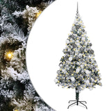 Künstlicher Weihnachtsbaum von Vidaxx mit 300 LEDs, weiß, 180 cm, PVC und Stahl und Kunststoff - afbeelding 2