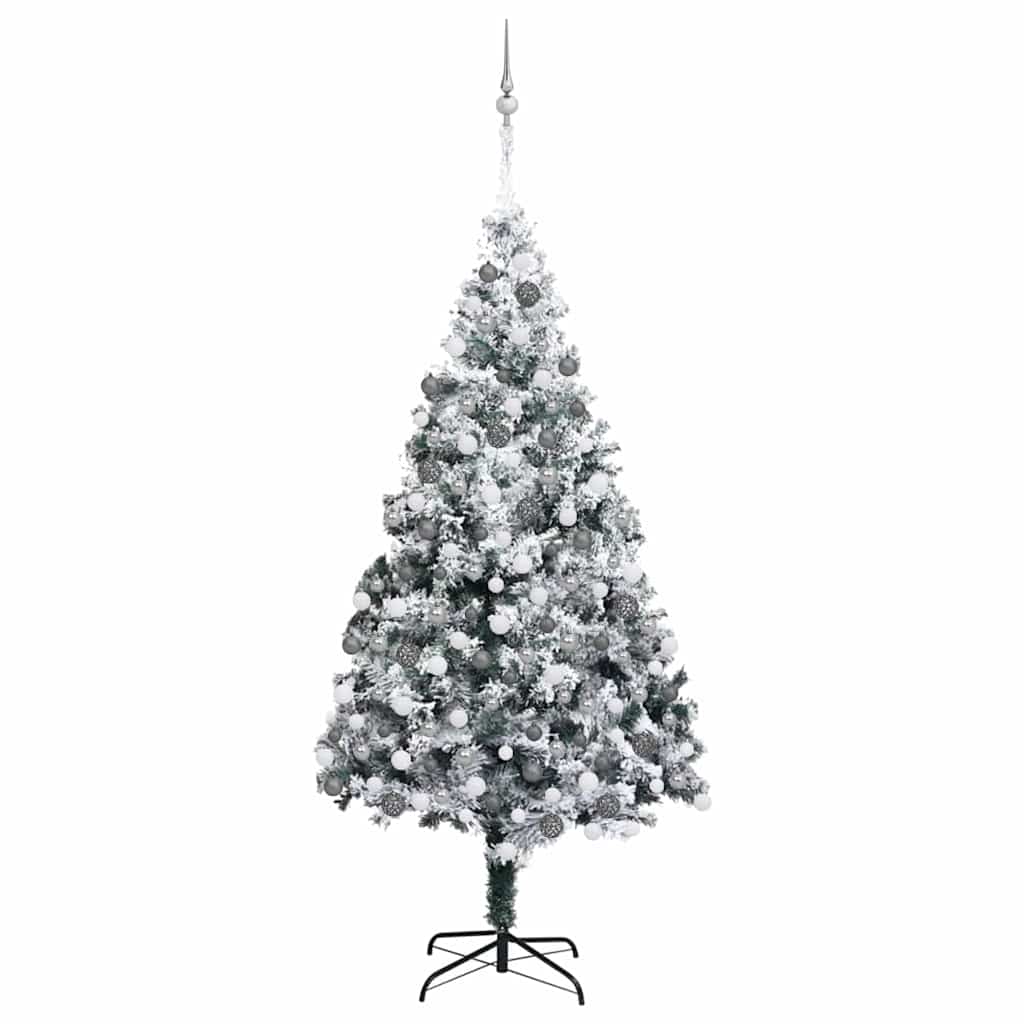 Künstlicher Weihnachtsbaum von Vidaxx mit 300 LEDs, weiß, 180 cm, PVC und Stahl und Kunststoff