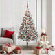 Künstlicher Weihnachtsbaum von Vidaxx mit 300 LEDs, weiß, 180 cm, PVC und Stahl und Kunststoff