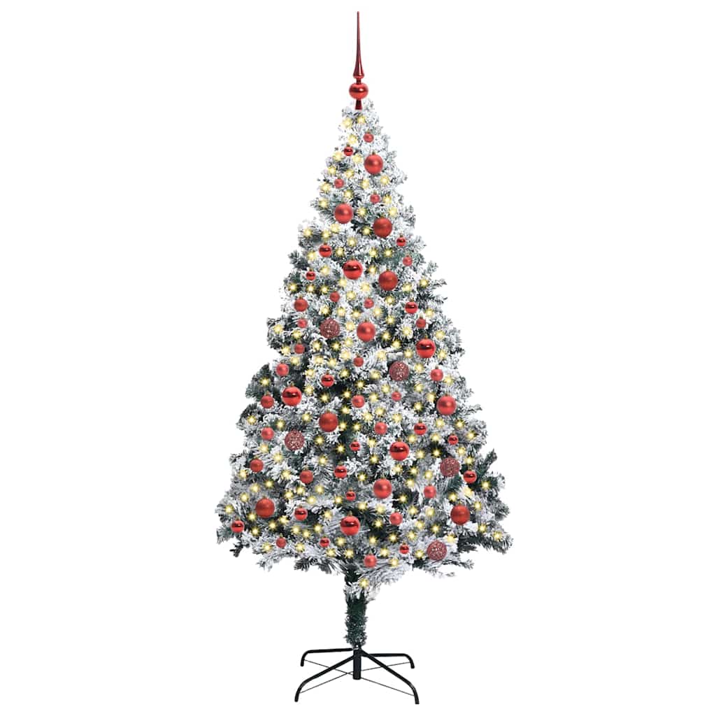 Künstlicher Weihnachtsbaum von Vidaxx mit 300 LEDs, weiß, 180 cm, PVC und Stahl und Kunststoff