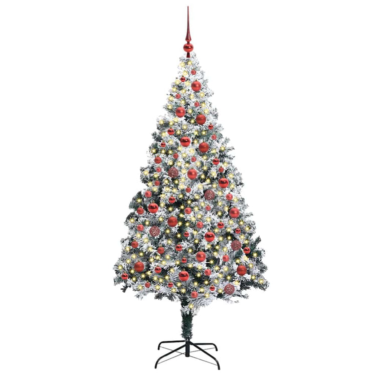 Künstlicher Weihnachtsbaum von Vidaxx mit 300 LEDs, weiß, 180 cm, PVC und Stahl und Kunststoff