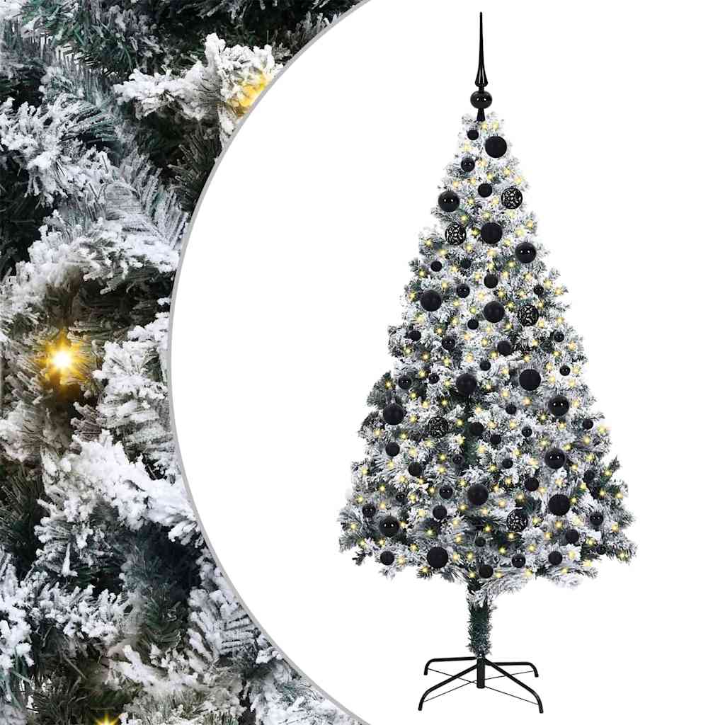 Künstlicher Weihnachtsbaum von Vidaxx mit 300 LEDs, weiß, 180 cm, PVC und Stahl und Kunststoff