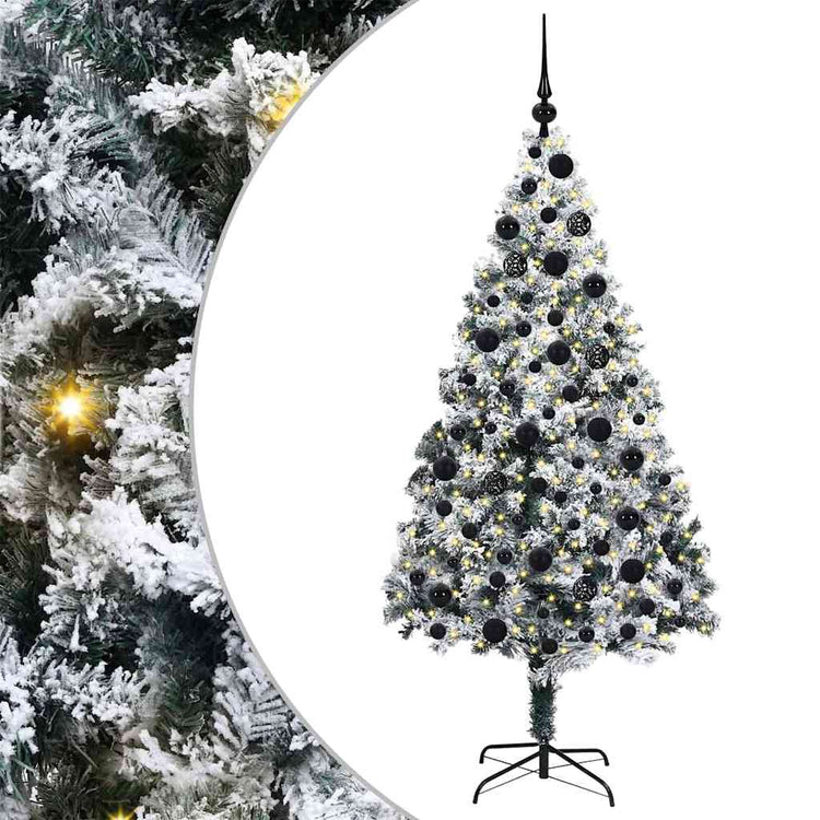 Künstlicher Weihnachtsbaum von Vidaxx mit 300 LEDs, weiß, 180 cm, PVC und Stahl und Kunststoff