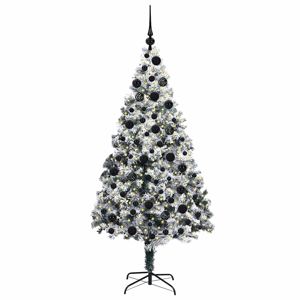 Künstlicher Weihnachtsbaum von Vidaxx mit 300 LEDs, weiß, 180 cm, PVC und Stahl und Kunststoff