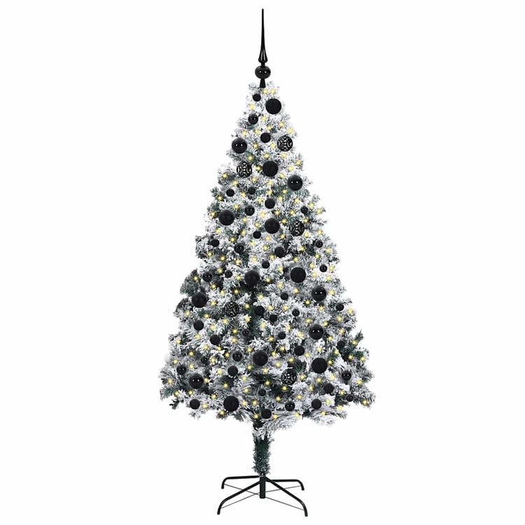 Künstlicher Weihnachtsbaum von Vidaxx mit 300 LEDs, weiß, 180 cm, PVC und Stahl und Kunststoff