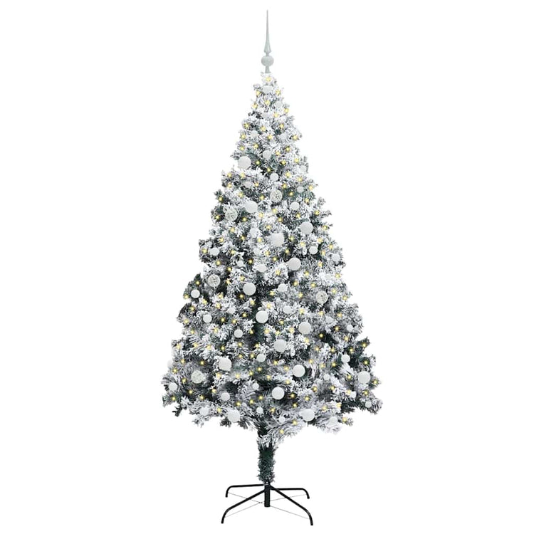 Künstlicher Weihnachtsbaum von Vidaxx mit 300 LEDs, weiß, 180 cm, PVC und Stahl und Kunststoff