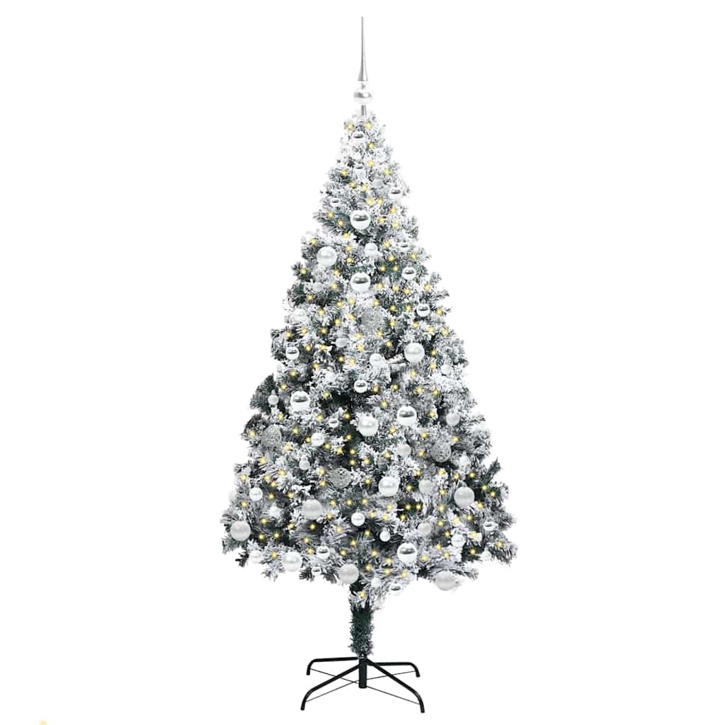 Künstlicher Weihnachtsbaum von Vidaxx mit 300 LEDs, weiß, 180 cm, PVC und Stahl und Kunststoff