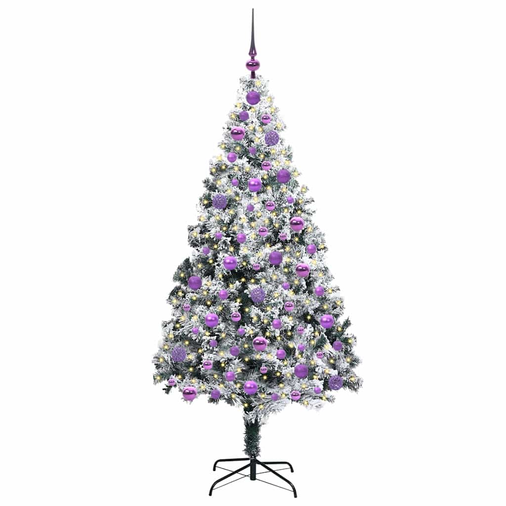 Künstlicher Weihnachtsbaum von Vidaxx mit 300 LEDs, weiß, 180 cm, PVC und Stahl und Kunststoff