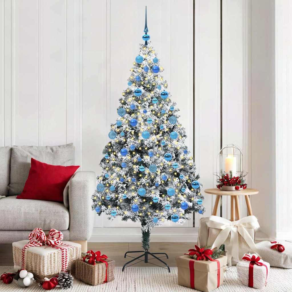 Künstlicher Weihnachtsbaum von Vidaxx mit 300 LEDs, weiß, 180 cm, PVC und Stahl und Kunststoff