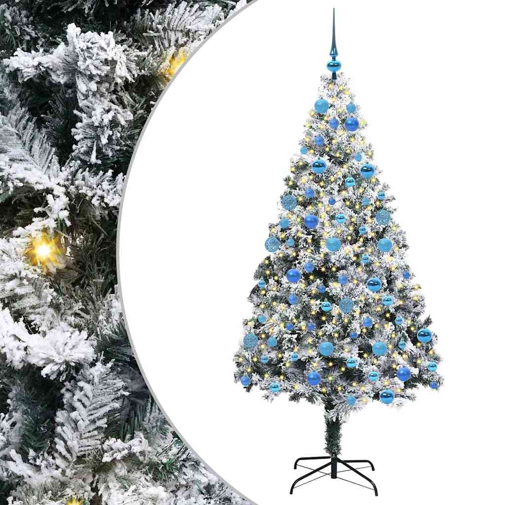Künstlicher Weihnachtsbaum von Vidaxx mit 300 LEDs, weiß, 180 cm, PVC und Stahl und Kunststoff