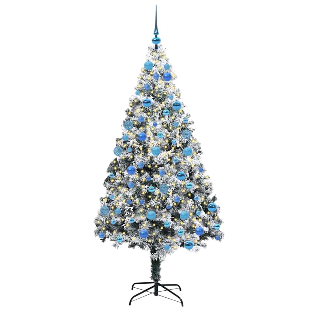 Künstlicher Weihnachtsbaum von Vidaxx mit 300 LEDs, weiß, 180 cm, PVC und Stahl und Kunststoff