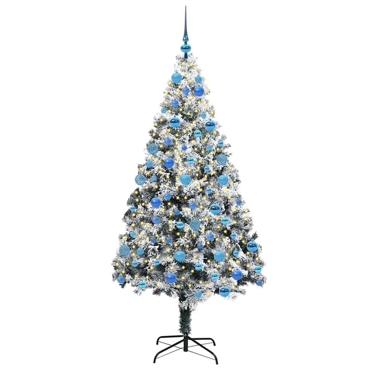 Künstlicher Weihnachtsbaum von Vidaxx mit 300 LEDs, weiß, 180 cm, PVC und Stahl und Kunststoff
