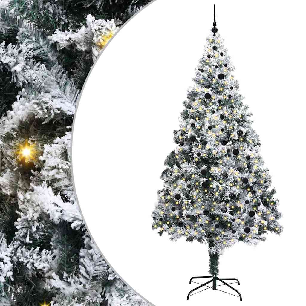 Künstlicher Weihnachtsbaum von Vidaxx mit 300 LEDs, weiß, 240 cm, PVC und Stahl und Kunststoff