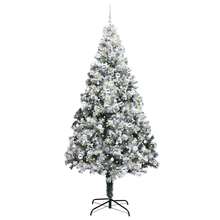 Künstlicher Weihnachtsbaum von Vidaxx mit 300 LEDs, weiß, 240 cm, PVC und Stahl und Kunststoff