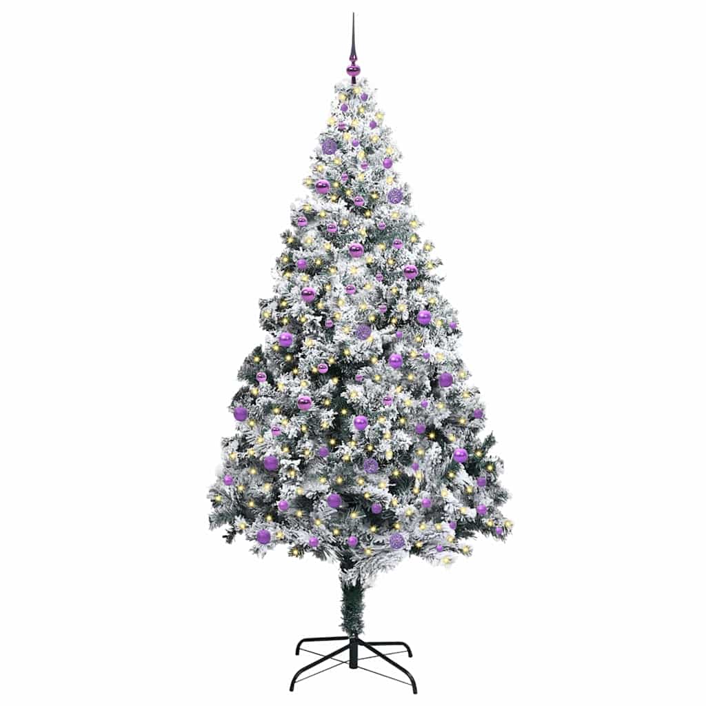 Künstlicher Weihnachtsbaum von Vidaxx mit 300 LEDs, weiß, 240 cm, PVC und Stahl und Kunststoff