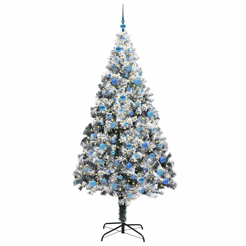 Künstlicher Weihnachtsbaum von Vidaxx mit 300 LEDs, weiß, 240 cm, PVC und Stahl und Kunststoff