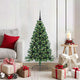 Vidaxx künstlicher, vorbeleuchteter Weihnachtsbaum mit 150 LEDs, grün, 120 cm, PVC