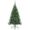 Vidaxx künstlicher, vorbeleuchteter Weihnachtsbaum mit 150 LEDs, grün, 120 cm, PVC