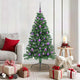 Vidaxx künstlicher, vorbeleuchteter Weihnachtsbaum mit 150 LEDs, grün, 150 cm, PVC