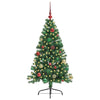 Vidaxx künstlicher, vorbeleuchteter Weihnachtsbaum mit 150 LEDs, grün, 150 cm, PVC