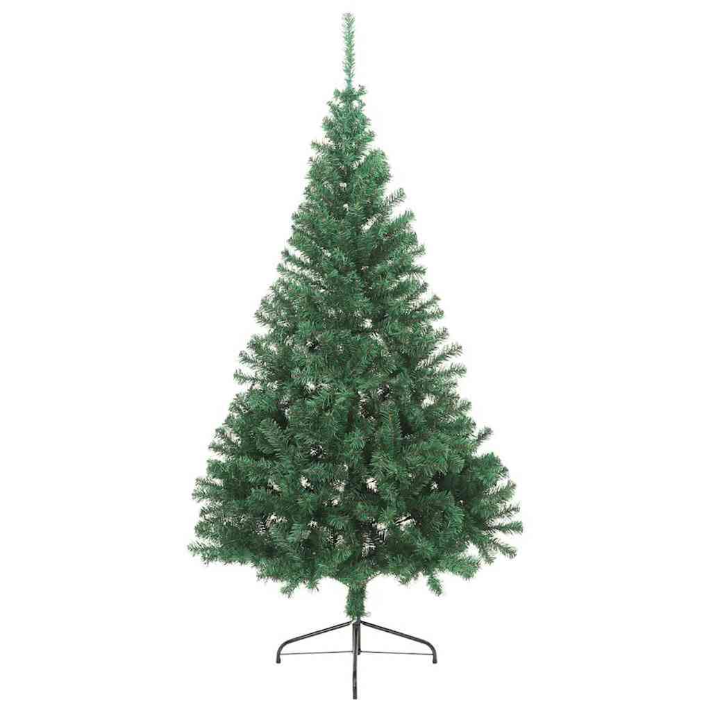 Vidaxx künstlicher, vorbeleuchteter Weihnachtsbaum mit 300 LEDs, grün, 180 cm, PVC