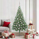 Vidaxx künstlicher, vorbeleuchteter Weihnachtsbaum mit 300 LEDs, grün, 180 cm, PVC