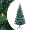 Vidaxx künstlicher, vorbeleuchteter Weihnachtsbaum mit 300 LEDs, grün, 180 cm, PVC