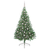 Vidaxx künstlicher, vorbeleuchteter Weihnachtsbaum mit 300 LEDs, grün, 210 cm, PVC
