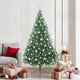Vidaxx künstlicher, vorbeleuchteter Weihnachtsbaum mit 300 LEDs, grün, 210 cm, PVC