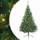Vidaxx künstlicher, beleuchteter Weihnachtsbaum mit 300 LEDs, grün, 240 cm, PVC