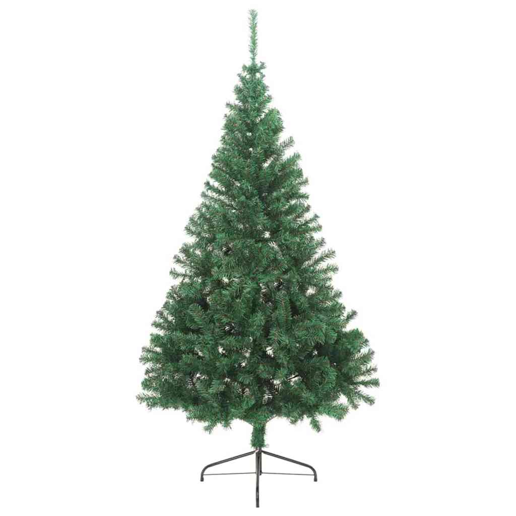 Vidaxx künstlicher, beleuchteter Weihnachtsbaum mit 300 LEDs, grün, 240 cm, PVC