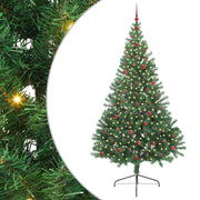 Vidaxx künstlicher, beleuchteter Weihnachtsbaum mit 300 LEDs, grün, 240 cm, PVC - afbeelding 2