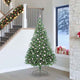 Vidaxx künstlicher, beleuchteter Weihnachtsbaum mit 300 LEDs, grün, 240 cm, PVC