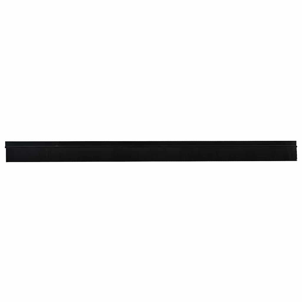 Vidaxx selbstklebende Türbürsten 2 Stück schwarz 100 cm Aluminiumlegierung