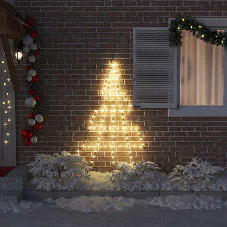 VidaXL LED-Weihnachtsbaum mit Erdspießen warmweiß 182 cm Metall
