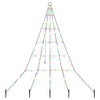 VidaXL LED-Weihnachtsbaum mit Erdspießen mehrfarbig 182 cm Metall