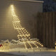 VidaXL LED-Weihnachtsbaum mit Erdspießen warmweiß 306 cm Metall