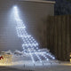 VidaXL LED-Weihnachtsbaum mit Erdspießen kaltweiß 306 cm Metall