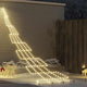 VidaXL LED-Weihnachtsbaum mit Erdspießen warmweiß 511 cm Metall