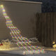 VidaXL LED-Weihnachtsbaum mit Erdspießen mehrfarbig 511 cm Metall