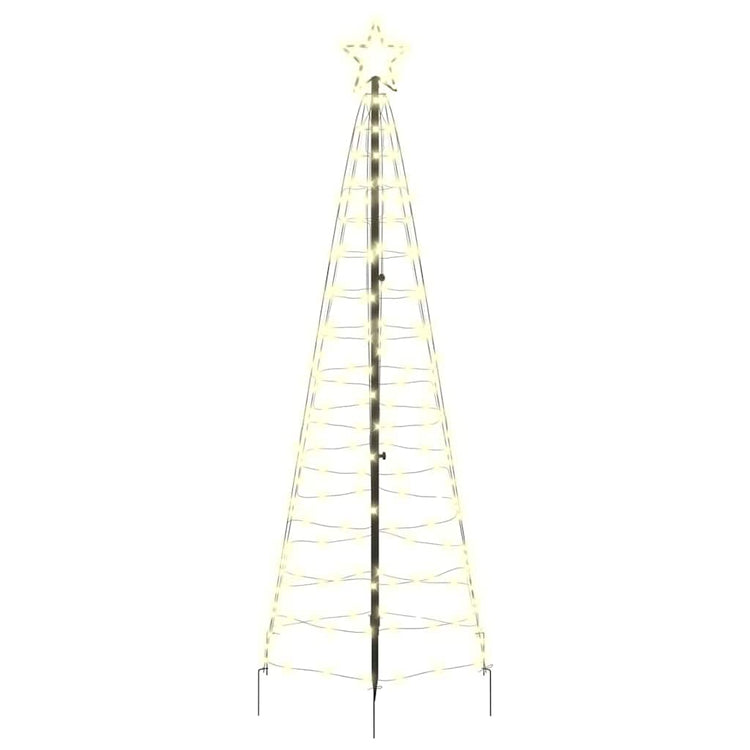 VidaXL LED-Weihnachtsbaum mit Erdspießen warmweiß 250 cm Eisen