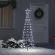 VidaXL LED-Weihnachtsbaum mit Erdspießen kaltweiß 250 cm Eisen