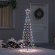 VidaXL LED-Weihnachtsbaum mit Erdspießen mehrfarbig 250 cm Eisen