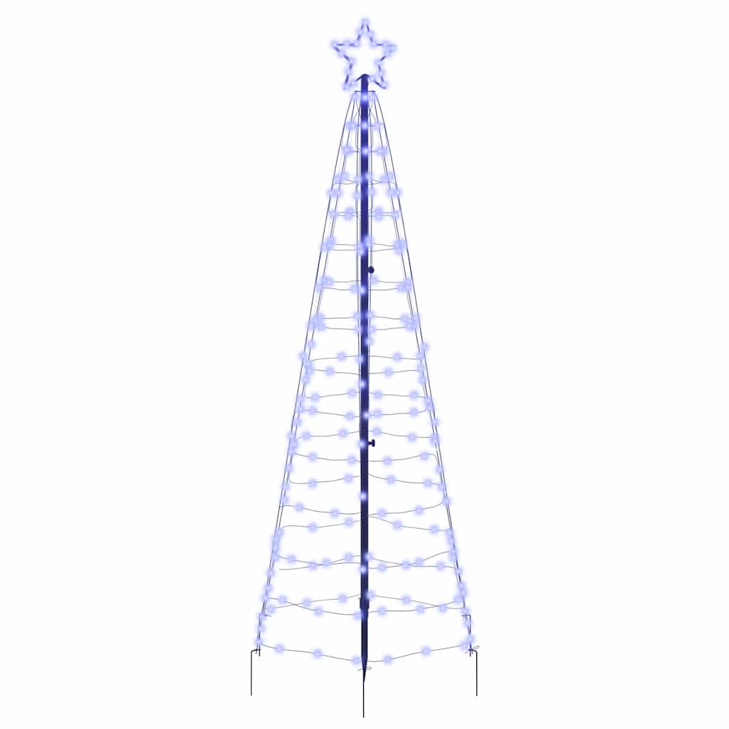 VidaXL LED-Weihnachtsbaum mit Erdspießen mit 390 LED blau 250 cm Eisen