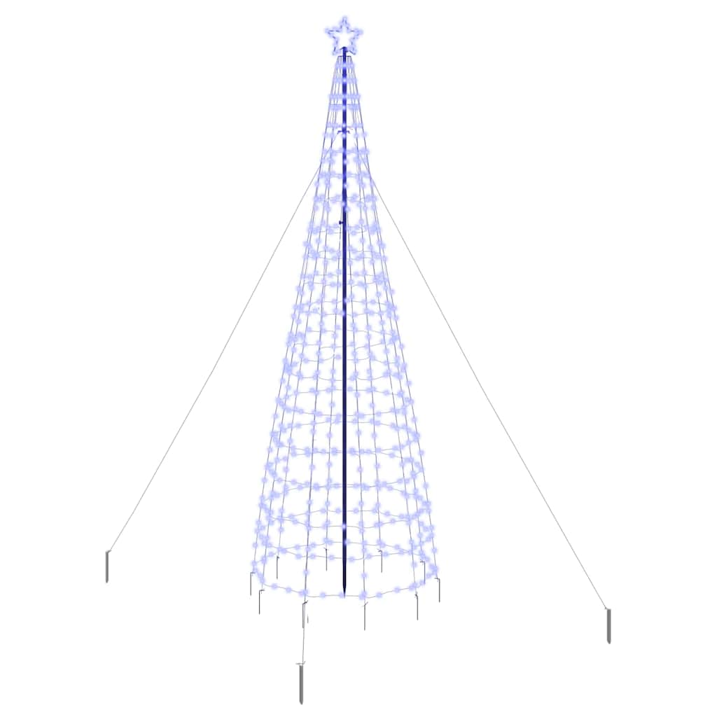 VidaXL LED-Weihnachtsbaum mit Erdspießen mit 800 LED blau 400 cm Eisen