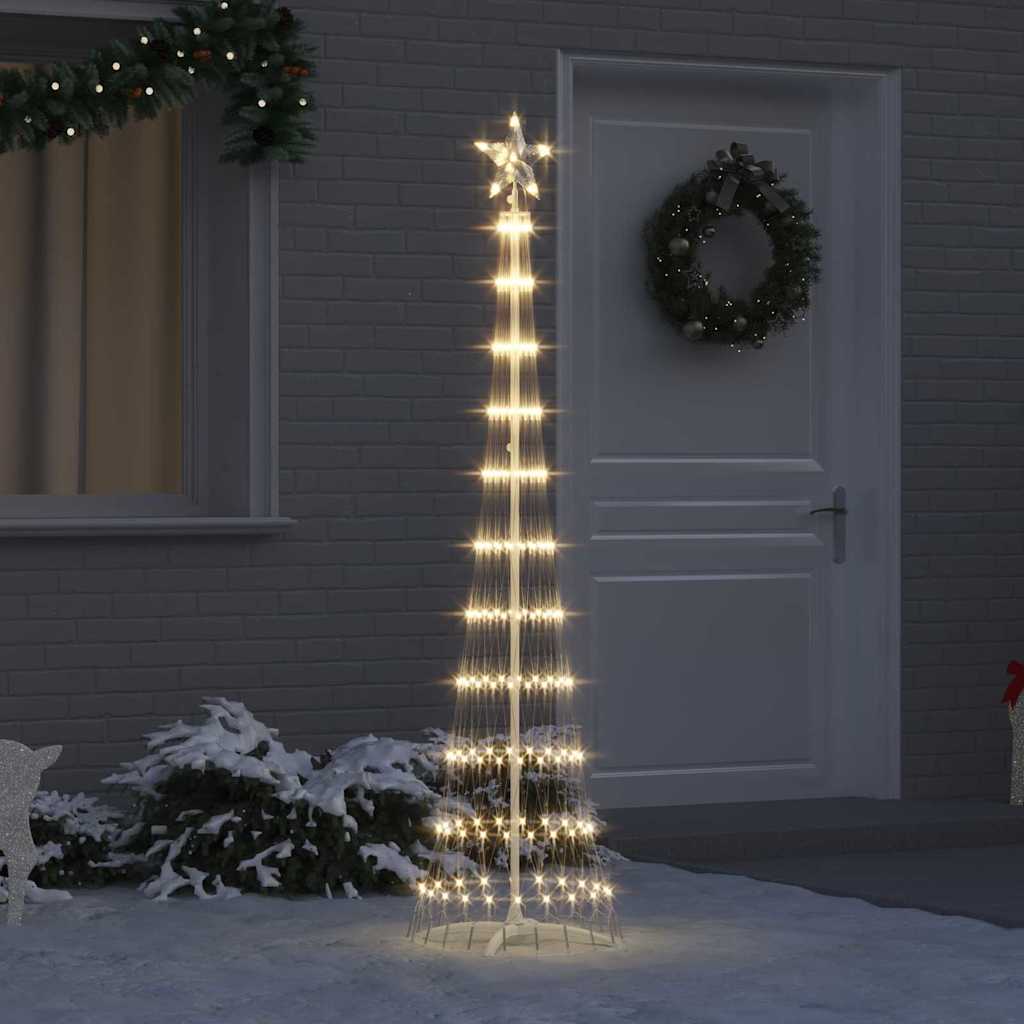 Vidaxxl LED-Weihnachtsbaum mit 230 LED warmweiß 51 x 51 x 190 cm aus Metall