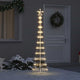 Vidaxxl LED-Weihnachtsbaum mit 230 LED warmweiß 51 x 51 x 190 cm aus Metall