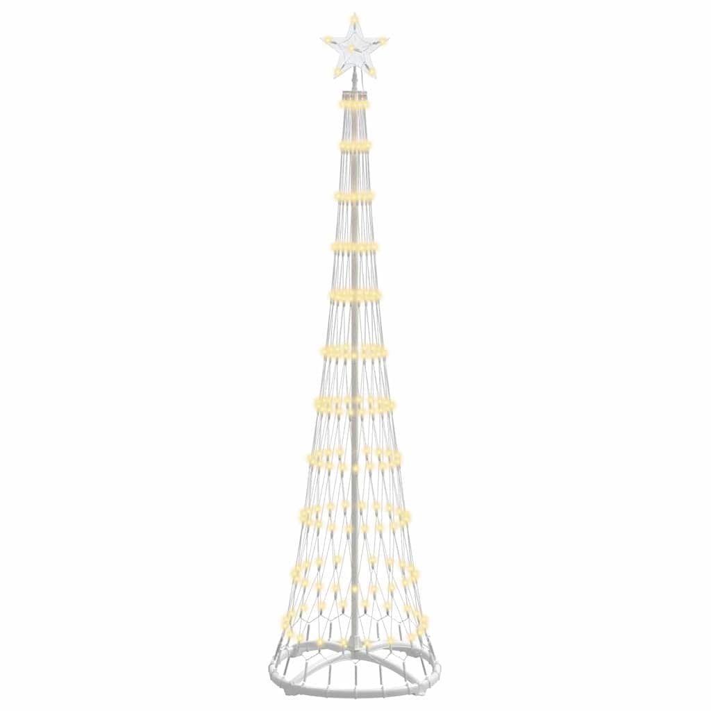 Vidaxxl LED-Weihnachtsbaum mit 230 LED warmweiß 51 x 51 x 190 cm aus Metall