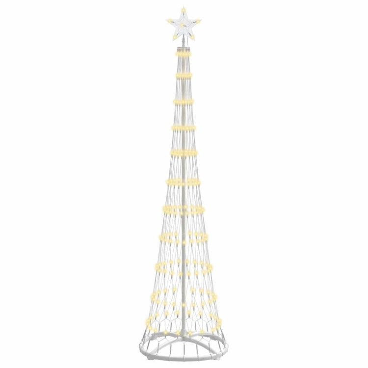 Vidaxxl LED-Weihnachtsbaum mit 230 LED warmweiß 51 x 51 x 190 cm aus Metall